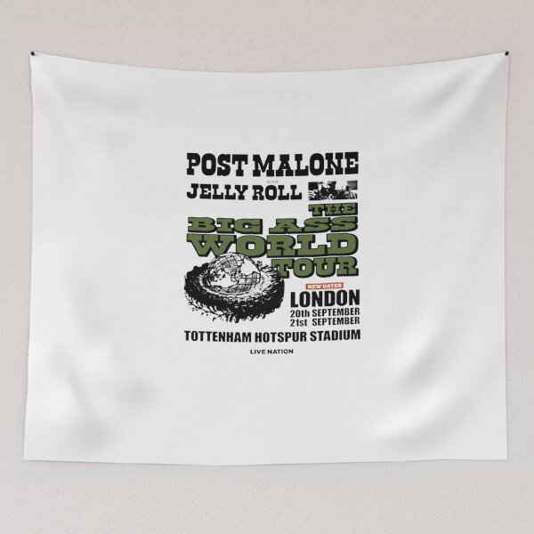 Item preview, Post Malone With Jelly Roll The Big Ass World Tour designed and sold by SMOOTHMARKET.
