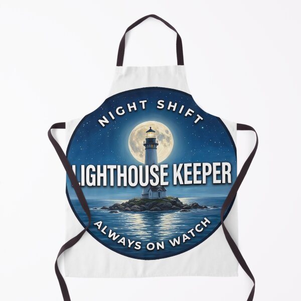 Item preview, Lighthouse Keeper Moon Light Round Badge Sticker designed and sold by DetourDgn.