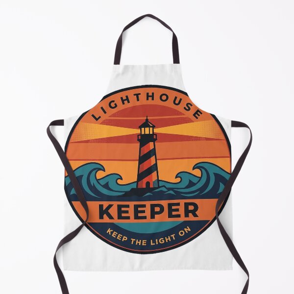 Item preview, Lighthouse Keeper Retro Beam Vintage Badge Sticker designed and sold by DetourDgn.