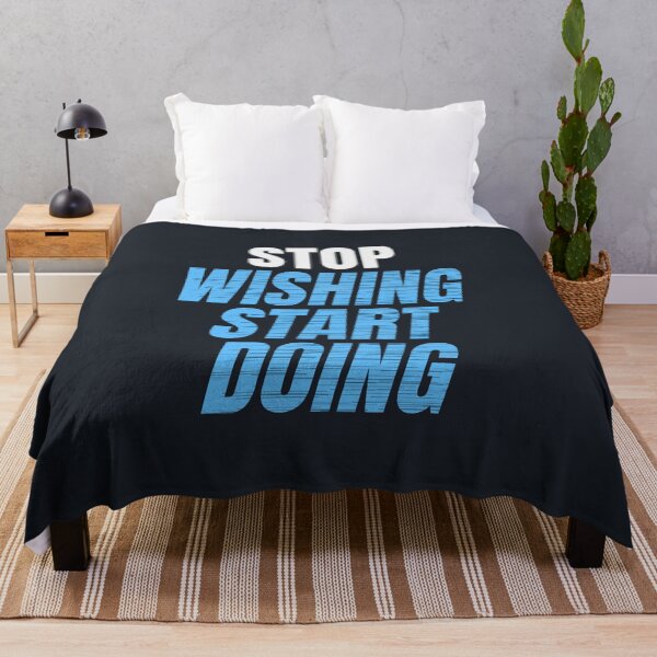 Item preview, Stop Wishing Start Doing Motivational Quote designed and sold by Mrali9914.
