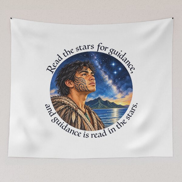 Item preview,   	 Polynesian Leadership Proverb - Read the stars for guidance | Pacific Art designed and sold by ShakaLife.org.