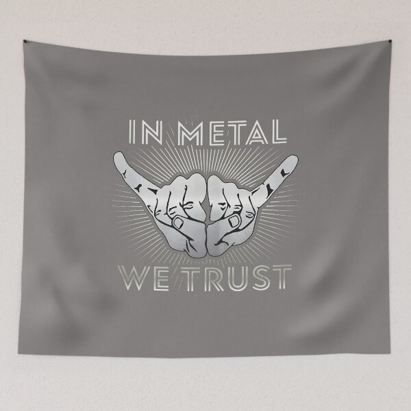 Item preview, In Metal We Trust Horns Ray Grunge T-Shirt-10 designed and sold by SophiaMeiers.