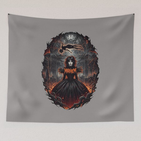 Item preview, Mayhem Gothic Woman Broken Mirror Art-27 designed and sold by KarinYasayan.