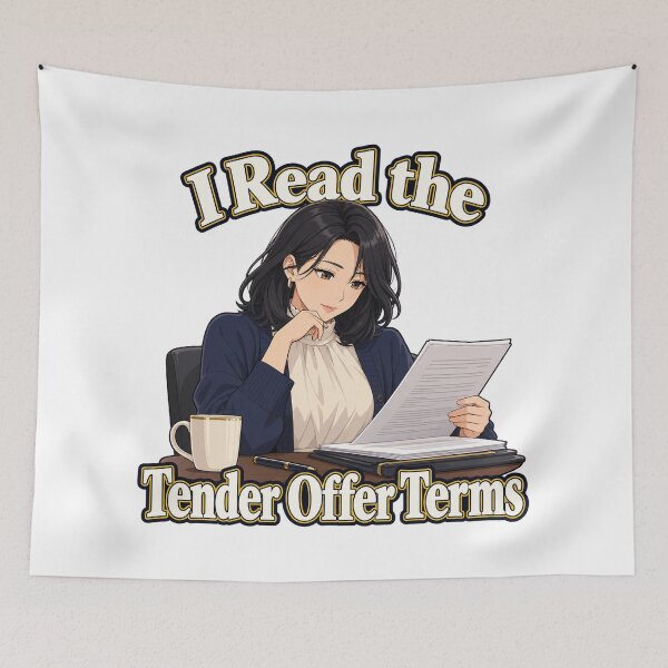 Item preview, Tender Offer Terms Reading Anime Trader Design designed and sold by Bikivuno.