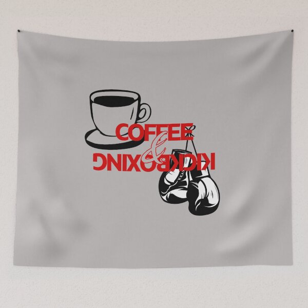 Item preview, Coffee and Kickboxing Boxing Gloves Gym Humor designed and sold by PodunkClothing.