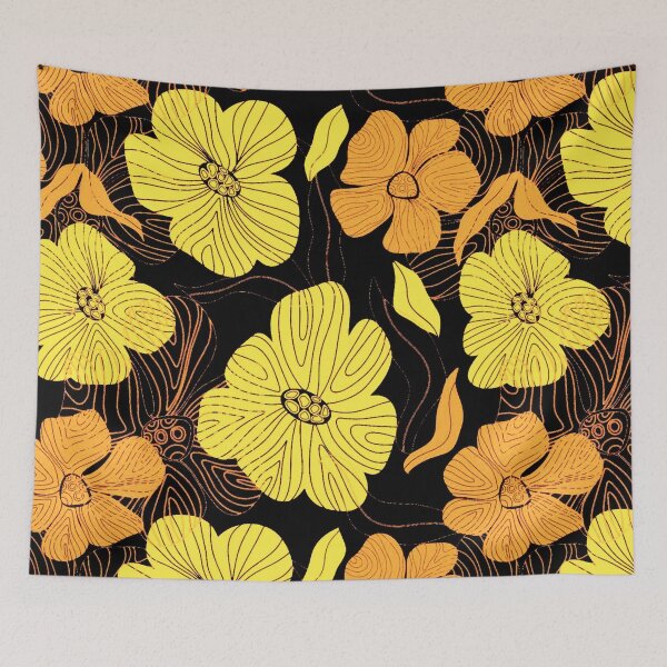 Item preview, Gold Flowers designed and sold by ViaARTfactory.