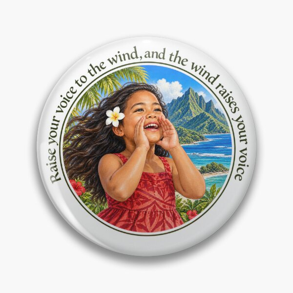 Item preview,   	 Polynesian Leadership Proverb - Raise your voice to the wind | Pacific Art designed and sold by ShakaLife.org.