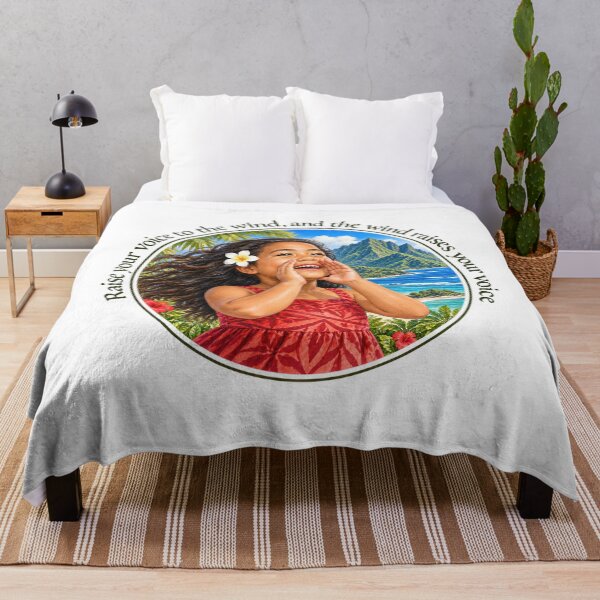 Item preview,   	 Polynesian Leadership Proverb - Raise your voice to the wind | Pacific Art designed and sold by ShakaLife.org.