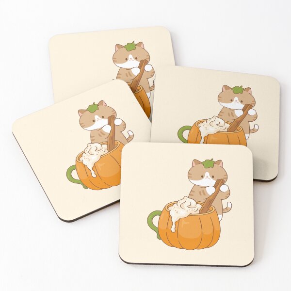 Item preview, Cat with Pumpkin Latte designed and sold by salposi.