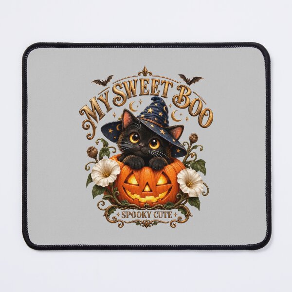 Item preview, My Sweet Boo Spooky Cute Witch Cat designed and sold by Mindworx21.