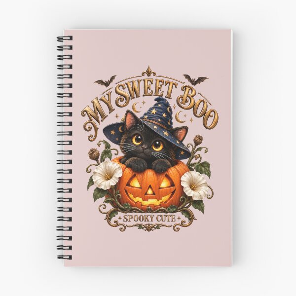 Item preview, My Sweet Boo  Spooky Cute Witch Cat designed and sold by Mindworx21.