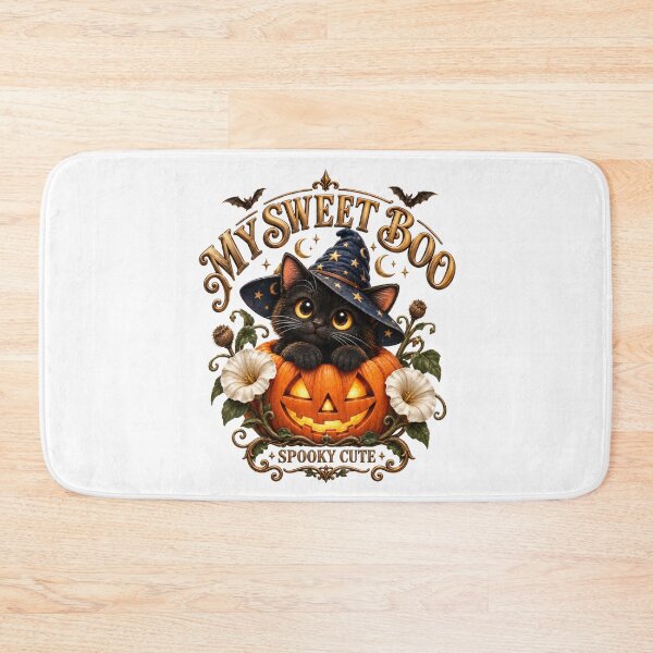 Item preview, My Sweet Boo  Spooky Cute Witch Cat designed and sold by Mindworx21.