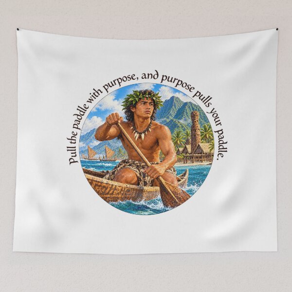 Item preview,   	 Polynesian Leadership Proverb - Raise your voice to the wind | Pacific Art designed and sold by ShakaLife.org.