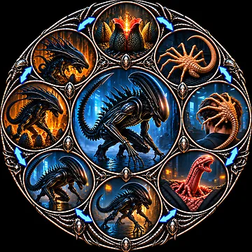 Artwork thumbnail, Xenomorph Cycle by RabidMoonCrafts