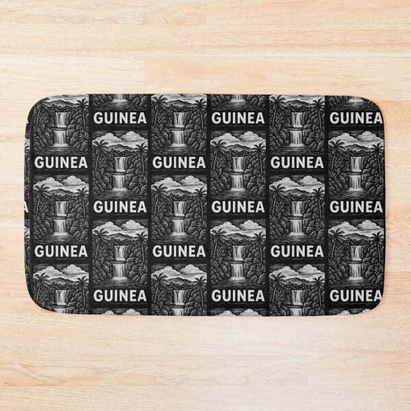 Item preview, Guinea Linocut Style  designed and sold by Thistle-TShop.