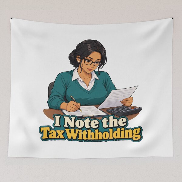 Item preview, Tax Withholding Notes Original Anime Trader Art designed and sold by Bikivuno.
