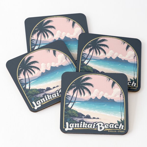 Item preview, Lanikai Beach Paradise Illustration – Oahu designed and sold by wildexperience.