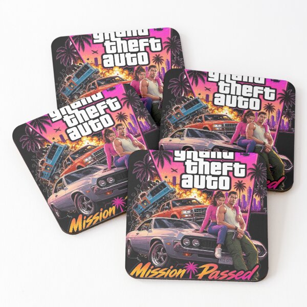 Item preview, GTA 6 Mission Passed, Grand Theft Auto VI, Jason Lucia Vice City designed and sold by AlainaGreenho.