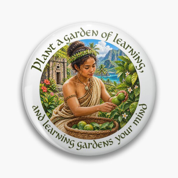 Item preview,  Polynesian Education Proverb - Plant a garden of learning | Pacific Art designed and sold by ShakaLife.org.