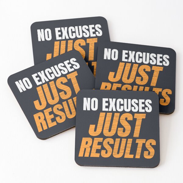 Item preview, No Excuses Just Results Gym Motivation designed and sold by Mrali9914.