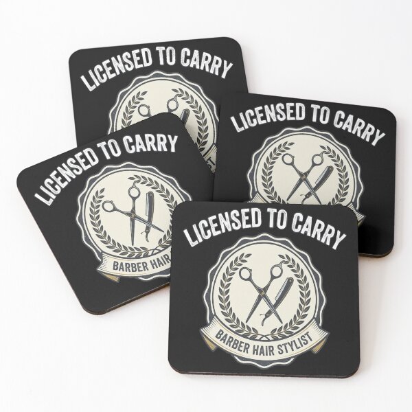 Item preview, Licensed To Carry Barber Hair Stylist designed and sold by redderkunziee.