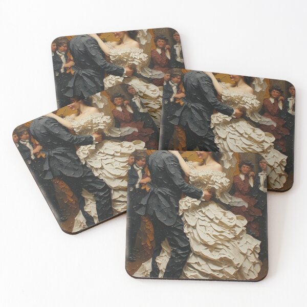 Item preview, First Dance — Vintage Wedding Impressionist Art designed and sold by halibutgoatramb.