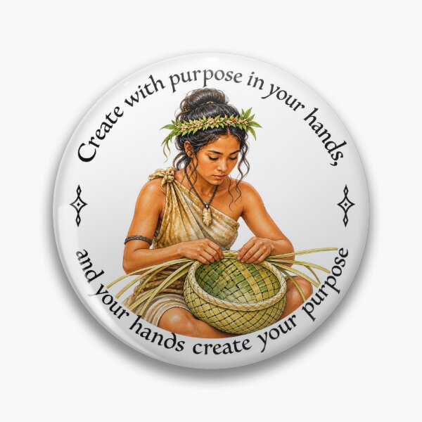 Item preview,   	 Polynesian Purpose Proverb - Create with purpose in your hands | Pacific Art designed and sold by ShakaLife.org.