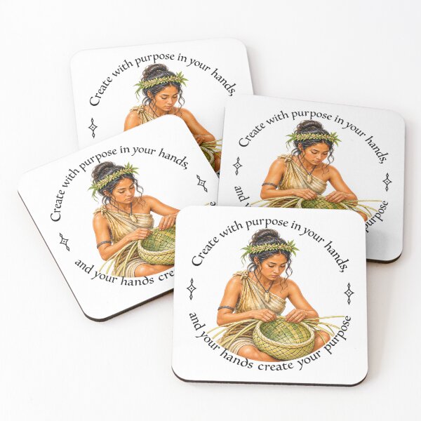 Item preview,   	 Polynesian Purpose Proverb - Create with purpose in your hands | Pacific Art designed and sold by ShakaLife.org.