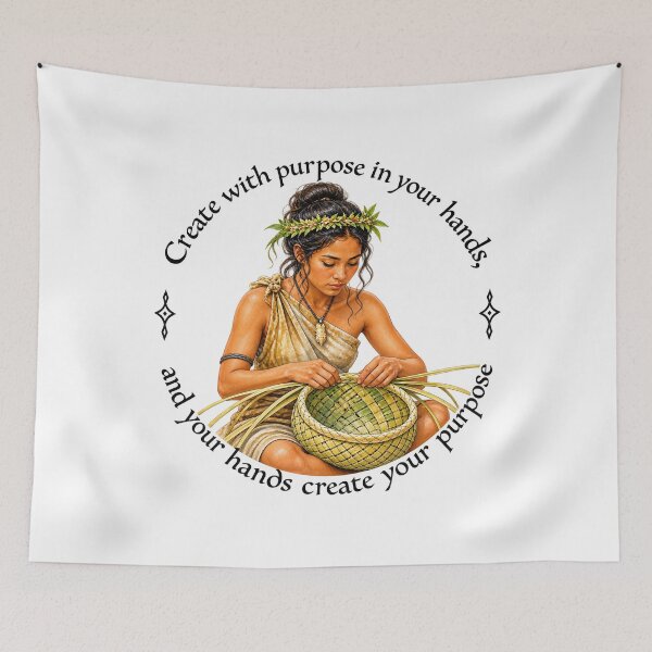 Item preview,   	 Polynesian Purpose Proverb - Create with purpose in your hands | Pacific Art designed and sold by ShakaLife.org.