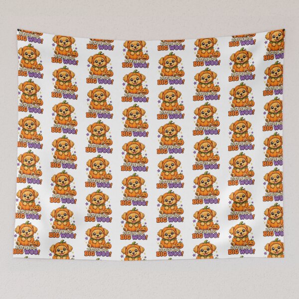 Item preview, Little Boo, Big Woo Halloween Cute Puppy in a Pumpkin designed and sold by CraftyAnimal.