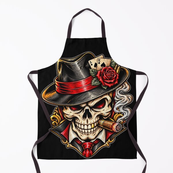 Item preview, Italian Mobster Skull Mafia Gangster Art designed and sold by THAT-ONE-TEE.