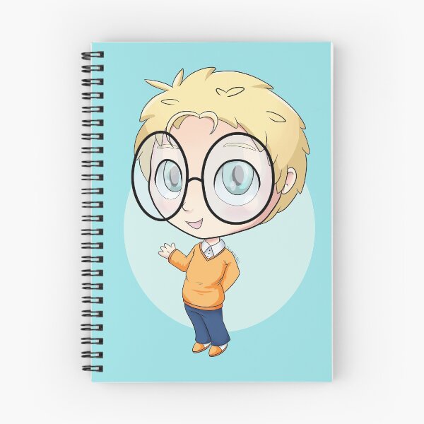Item preview, Samuel - Chibi nerd blonde boy with big round glasses designed and sold by shannonmayart.