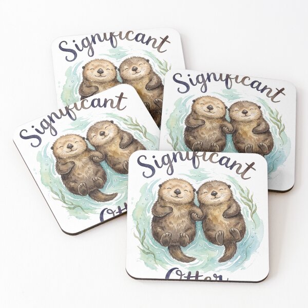 Item preview, Significant Otter Funny Cute Couple Pun  designed and sold by Digitalphoto4u.