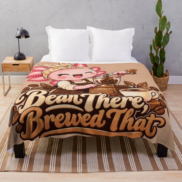 Artikelvorschau, Bean There, Brewed That – Niedliches Axolotl-Barista-Kaffee-Design entworfen und verkauft von HH Design House.
