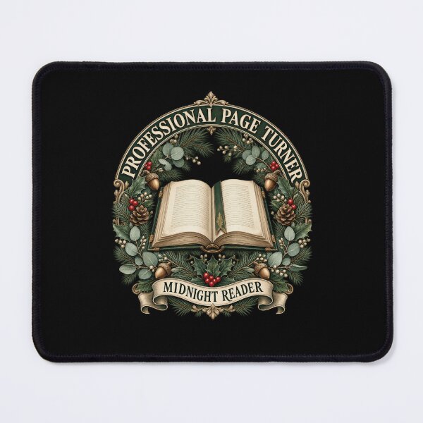 Item preview, Cozy Bookmas Professional Page Turner Midnight Reader Art designed and sold by chem3a-wst.
