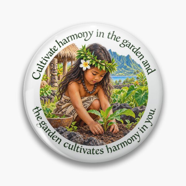 Item preview, Polynesian Harmony Proverb - Cultivate harmony in the garden | Pacific Art designed and sold by ShakaLife.org.