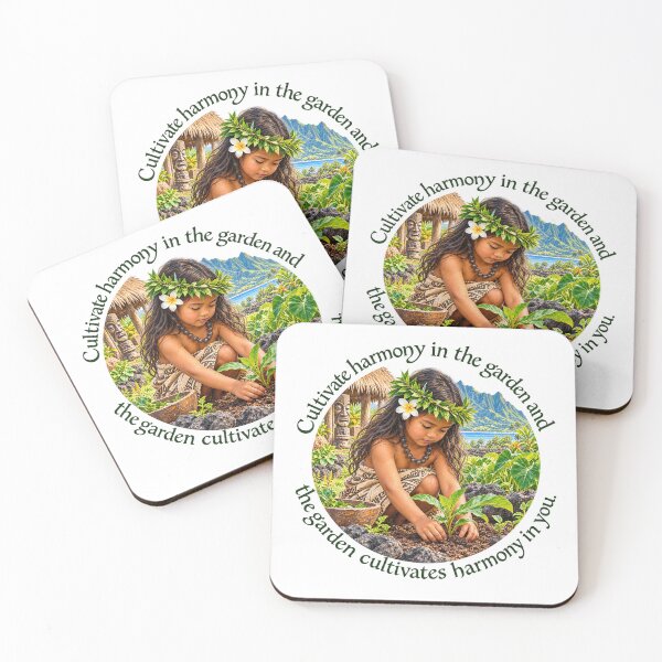 Item preview, Polynesian Harmony Proverb - Cultivate harmony in the garden | Pacific Art designed and sold by ShakaLife.org.
