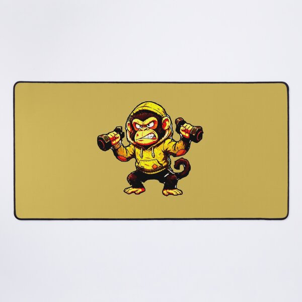 Item preview, Angry Gym Monkey Funny Gym T-Shirt Furious Workout designed and sold by AstronautMerch.