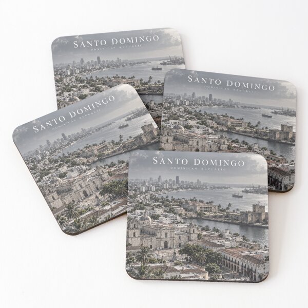 Item preview, Santo Domingo Cinematic Monochrome City Artwork designed and sold by MichaeIRellov.