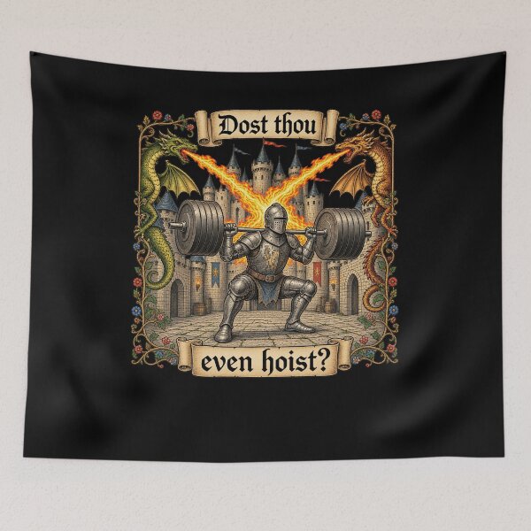 Item preview, Dost Thou Even Hoist Medieval Gym Humor designed and sold by ABD998.