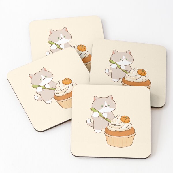 Item preview, Cat with Pumpkin muffin designed and sold by salposi.