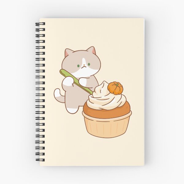 Item preview, Cat with Pumpkin muffin designed and sold by salposi.