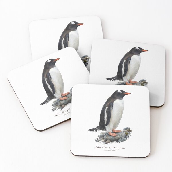 Item preview, Gentoo Penguin on Rock Bird Illustration designed and sold by Takeda-art.