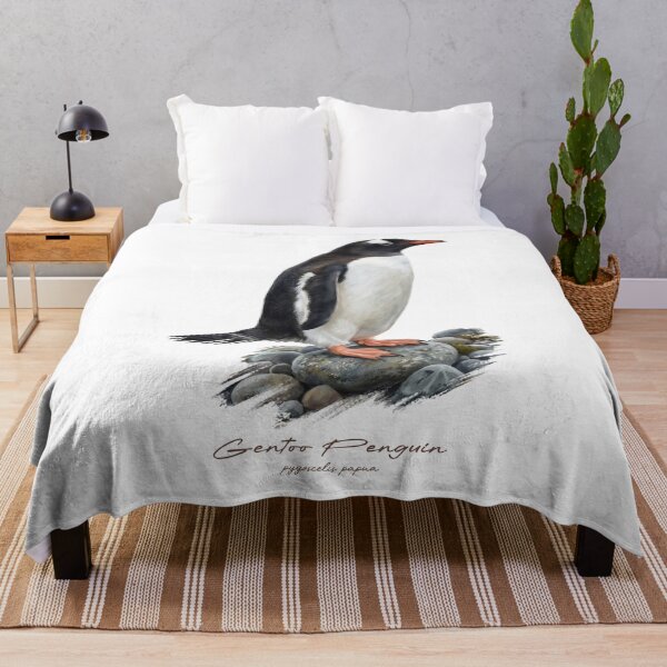 Item preview, Gentoo Penguin on Rock Bird Illustration designed and sold by Takeda-art.