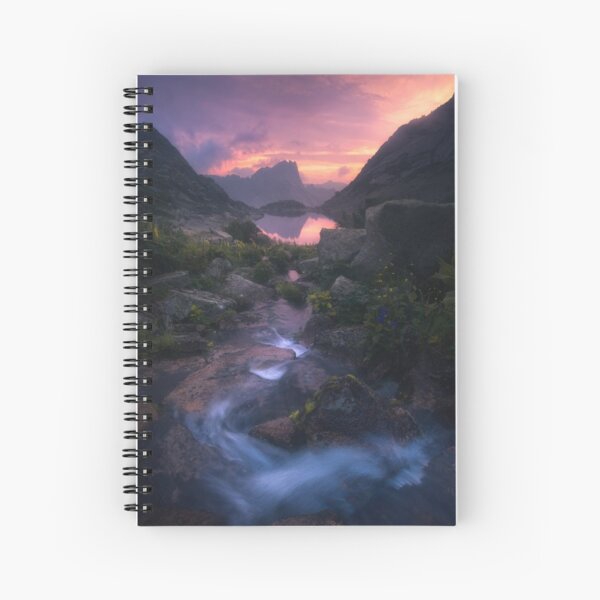 Stream of Mountain Spirits Spiral Notebook