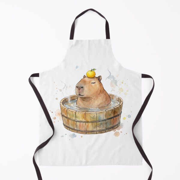 Item preview, Chill Capybara Onsen Yuzu Bath designed and sold by Digitalphoto4u.