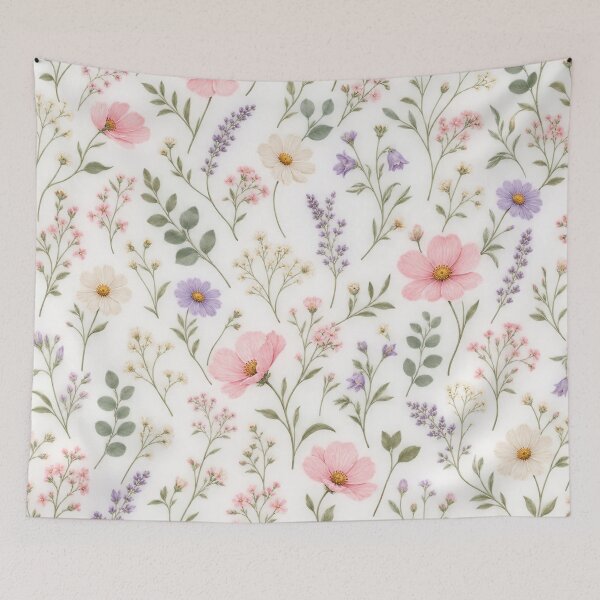Item preview, Delicate Watercolor Wildflower Floral Cottagecore Seamless Pattern designed and sold by Shivora Studio.