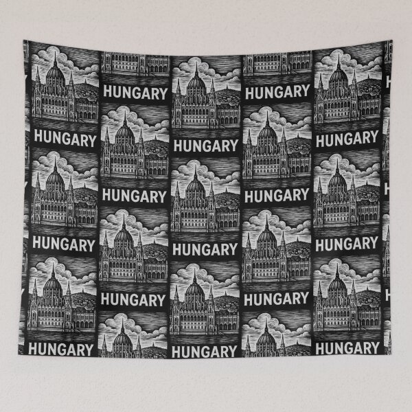 Item preview, Hungary Linocut Style  designed and sold by Thistle-TShop.
