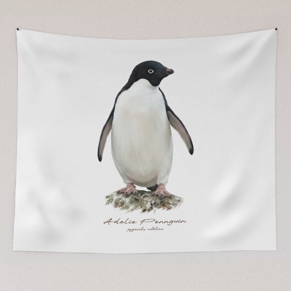 Item preview, Adelie Pennguin on Rock Bird Illustration designed and sold by Takeda-art.