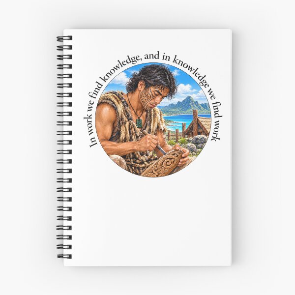 Item preview,   	 Polynesian Wisdom Proverb - In work we find knowledge | Pacific Art designed and sold by ShakaLife.org.